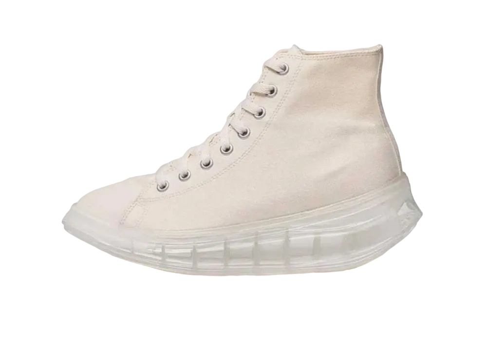 grounds VORTEX HIGHCUT "Cream Canvas/Clear"