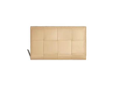 Bottega Veneta Zip Around Wallet "Porridge"