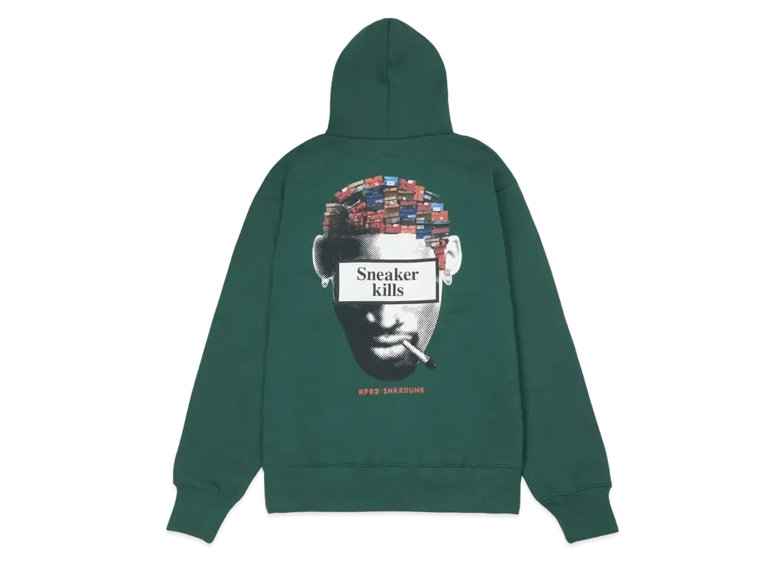 SNKRDUNK collaboration with #FR2 Pot-man Hoodie "Green"
