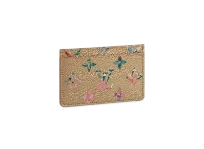 Louis Vuitton Porte Cartes Sampur Floral Monogram "Gold"