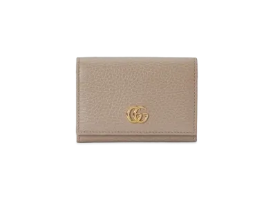 GUCCI GG Marmont Card Case "Beige/Light Yellow"