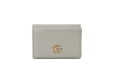 GUCCI GG Marmont Wallet "Light Grey/Light Pink"