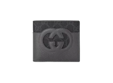 GUCCI Coin Wallet With Cut-out Interlocking G "Grey"