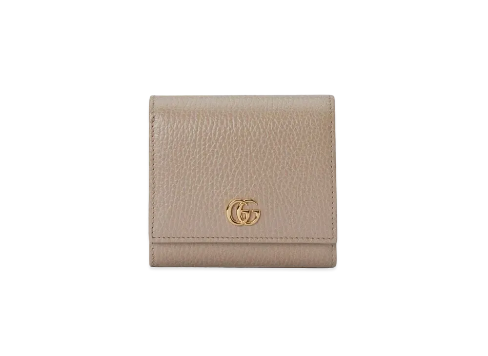 GUCCI GG Marmont Medium Wallet "Beige/Light Yellow"
