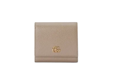 GUCCI GG Marmont Medium Wallet "Beige/Light Yellow"