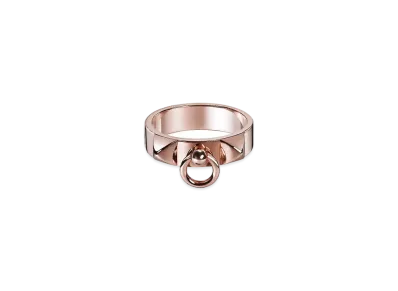 Hermes Collier de Chien Ring Small Model "Pink Gold"