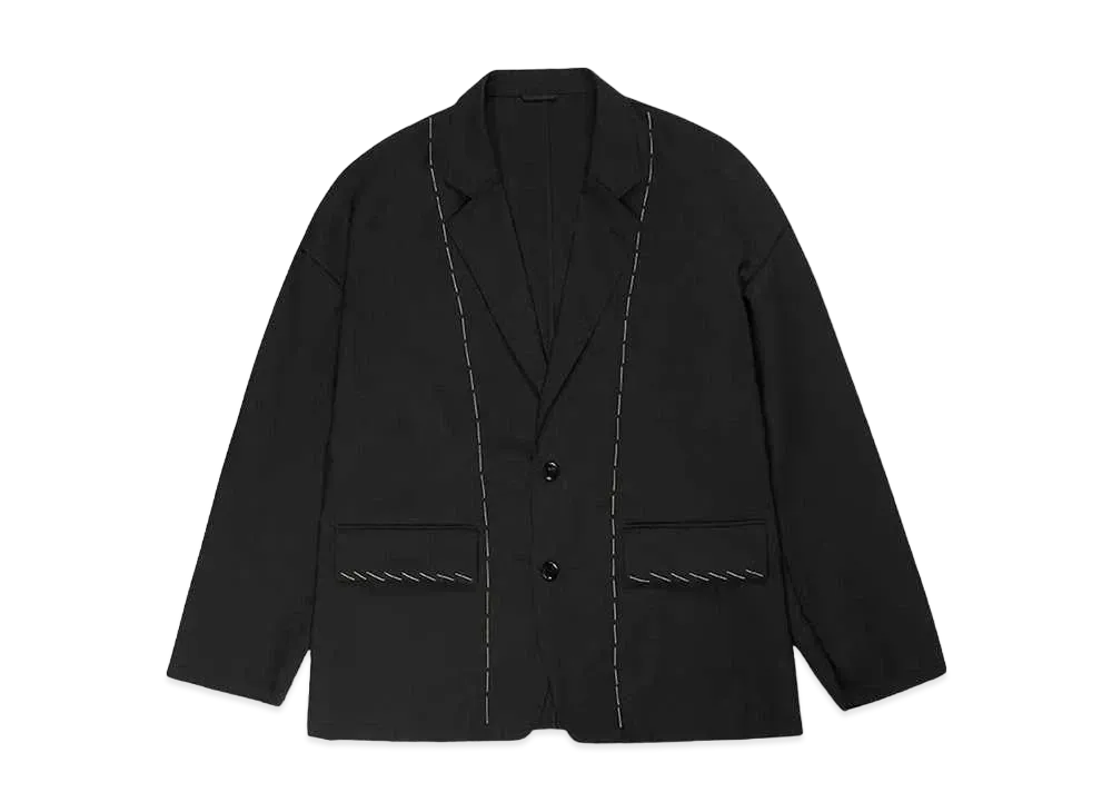 DISCOVERED TACKING DESIGN JACKET "BLACK"