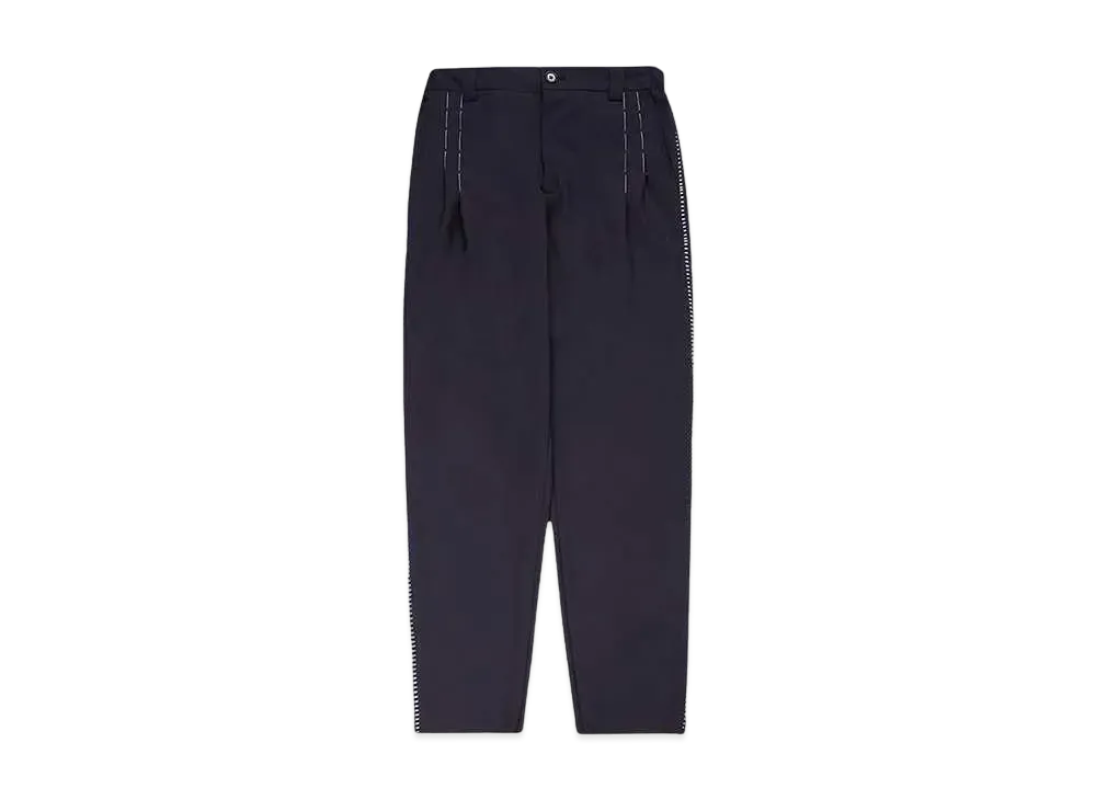 DISCOVERED TACKING DESIGN TROUSERS "NAVY"