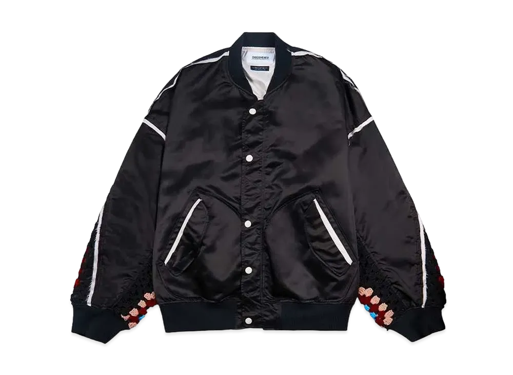 DISCOVERED KNIT SLEEVE MA-1 "BLACK"