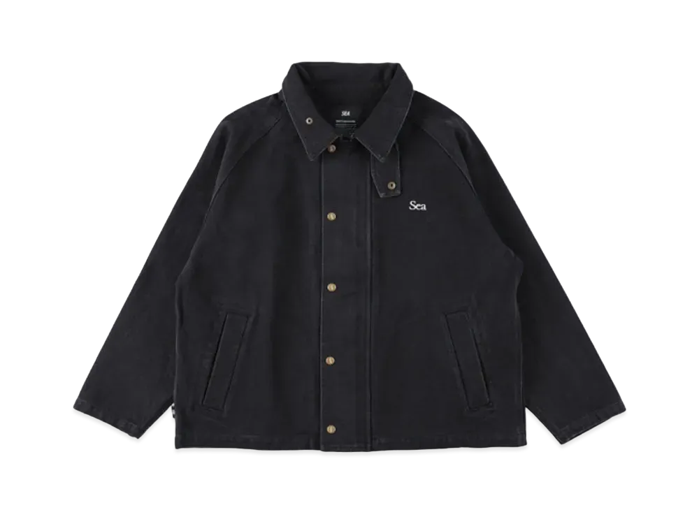 WIND AND SEA SDT Duck Canvas Riding Jacket "Black"