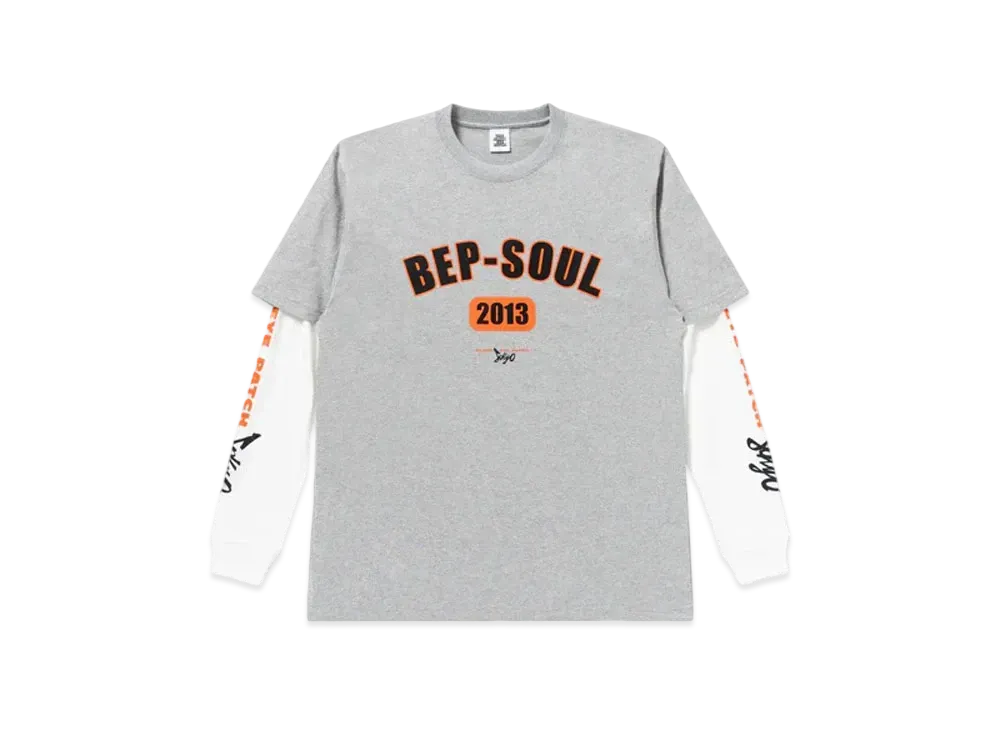 Black Eye Patch BEP Soul Layered L/S Tee "Heather Gray"
