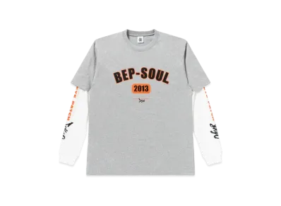 Black Eye Patch BEP Soul Layered L/S Tee "Heather Gray"