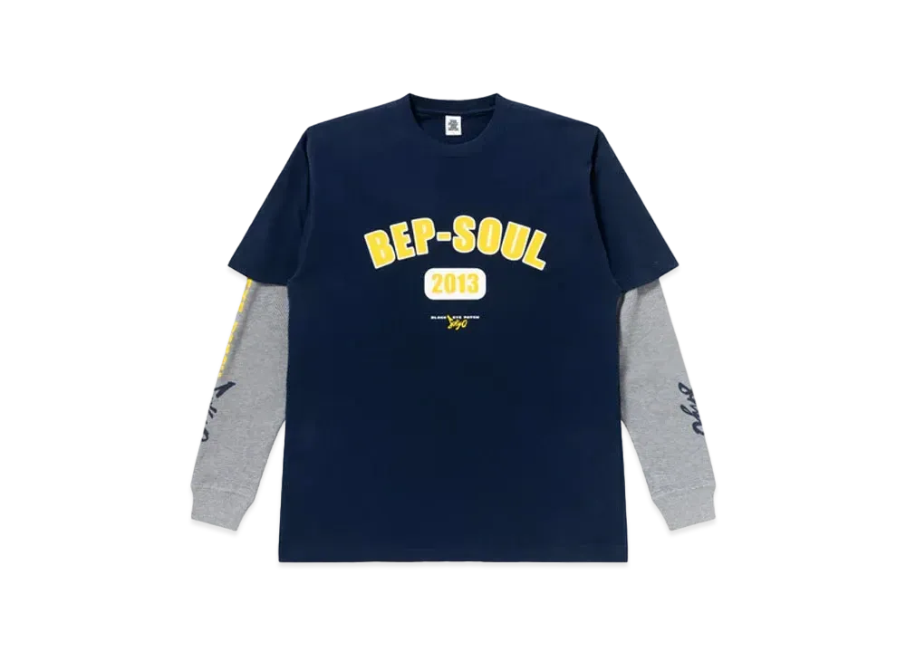 Black Eye Patch BEP Soul Layered L/S Tee "Navy"