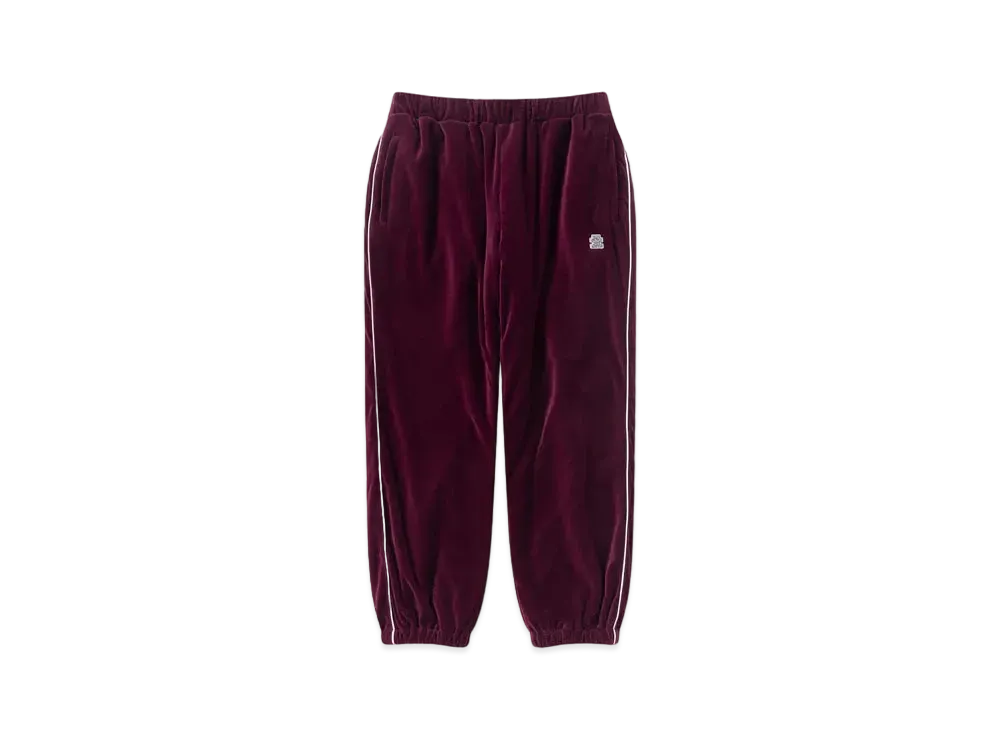 Black Eye Patch OG Label Piping Velour Track Pants "Burgundy"