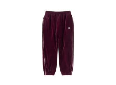 Black Eye Patch OG Label Piping Velour Track Pants "Burgundy"