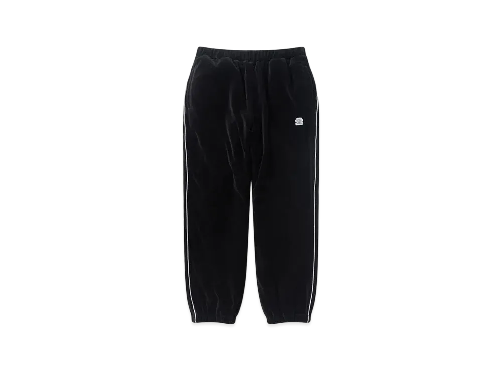 Black Eye Patch OG Label Piping Velour Track Pants "Black"