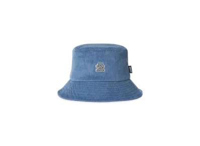 Black Eye Patch OG Label Corduroy Bucket Hat "Blue"