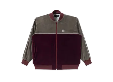 Black Eye Patch OG Label Piping Velour Track Jacket "Burgundy"