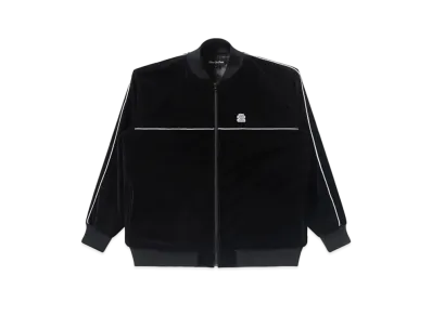 Black Eye Patch OG Label Piping Velour Track Jacket "Black"