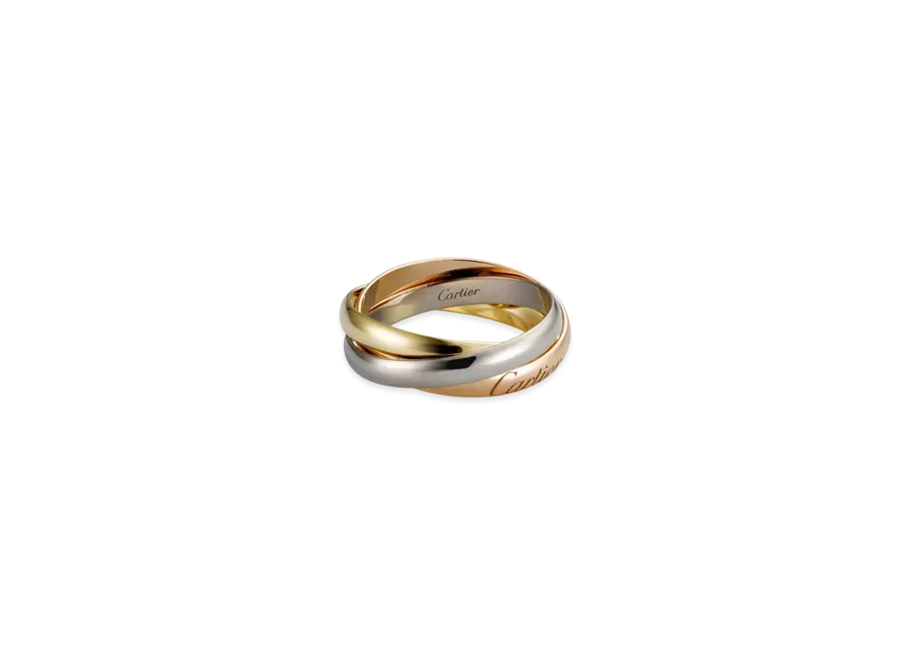 Cartier Trinity Ring Small Model "White Gold/Yellow Gold/Pink Gold"