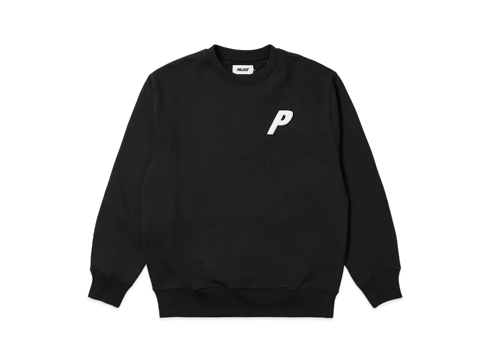 PALACE Fleece Tri-Ferg Crew "Black"