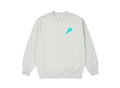 PALACE Fleece Tri-Ferg Crew "Grey Marl"