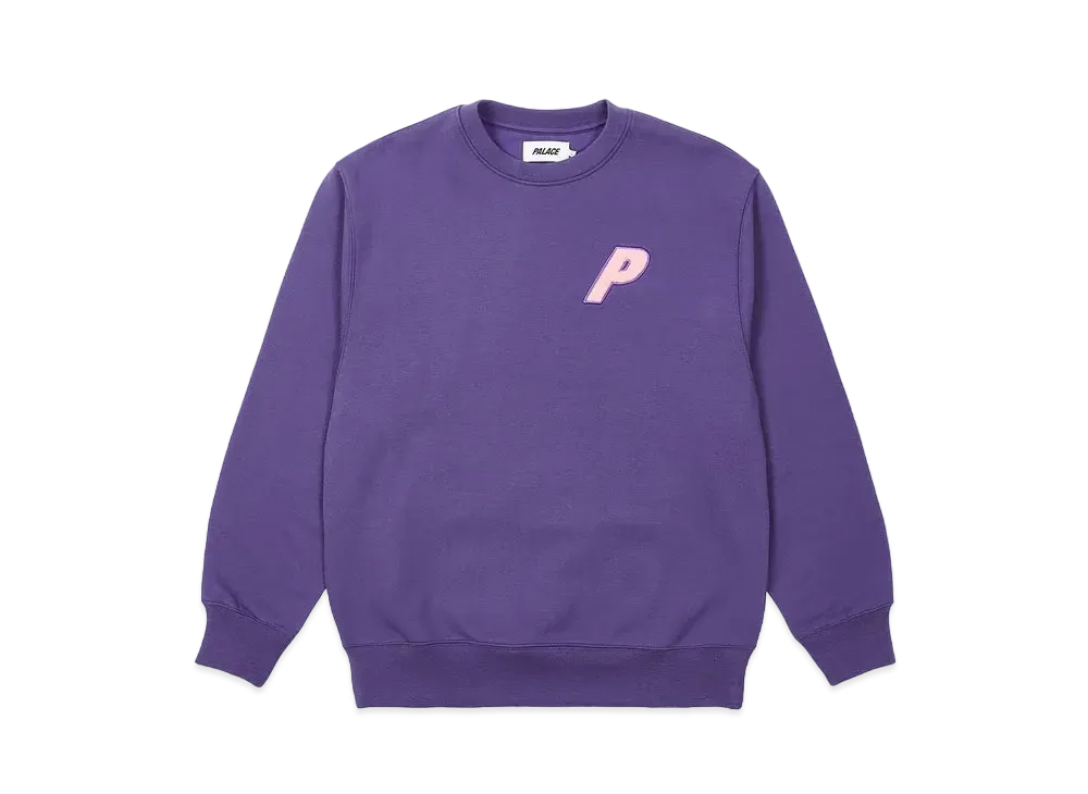 PALACE Fleece Tri-Ferg Crew "Perfect Purple"