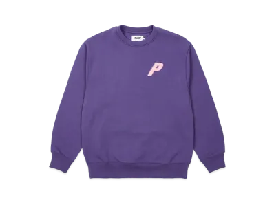 PALACE Fleece Tri-Ferg Crew "Perfect Purple"