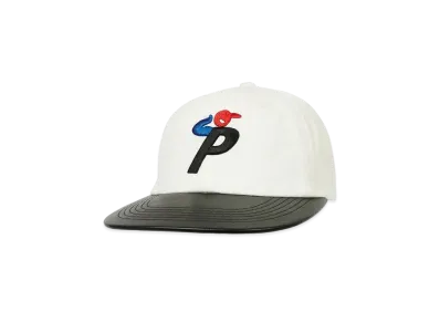 PALACE Faux Leather Bunning Man Snapback "White"