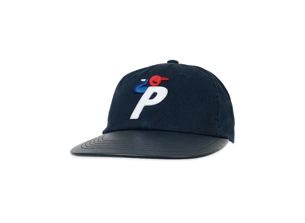 PALACE Faux Leather Bunning Man Snapback "Navy"