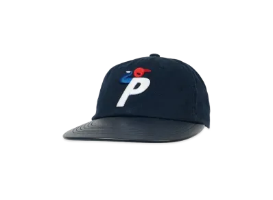 PALACE Faux Leather Bunning Man Snapback "Navy"