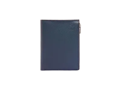 LOEWE Compact Wallet In Soft Grained Calfskin "Onyx Blue"