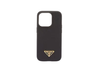 PRADA Saffiano Cover For iPhone 14 Pro "Black"