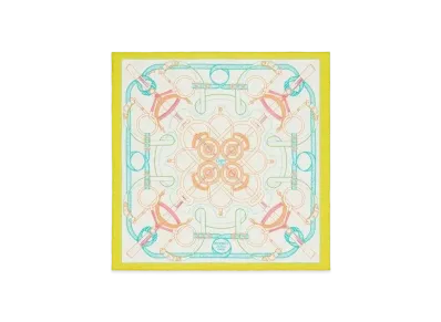 Hermes Eperon D'or Handkerchief "Tropique"