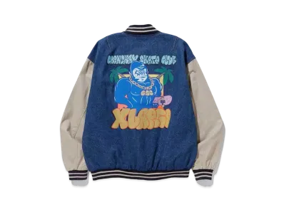 XLARGE x CSC Denim Varsity Jacket "Indigo"