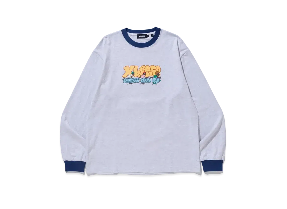 XLARGE x CSC Ringer L/S Tee "Ash"