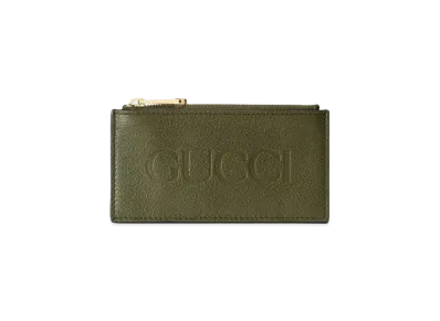 GUCCI Zip Card Case "Forest Green"
