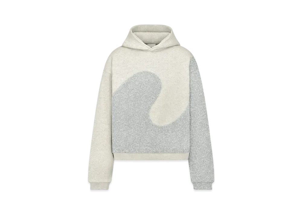 ディオール バイ イーアールエル スウェットシャツ (リラックス フィット) コットンフリース "グレーヘザー" 313J646A0815_C880