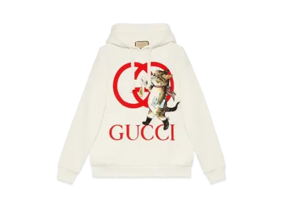 GUCCI x Yuko Higuchi Cat Print Sweatshirt Japan Exclusive "White"