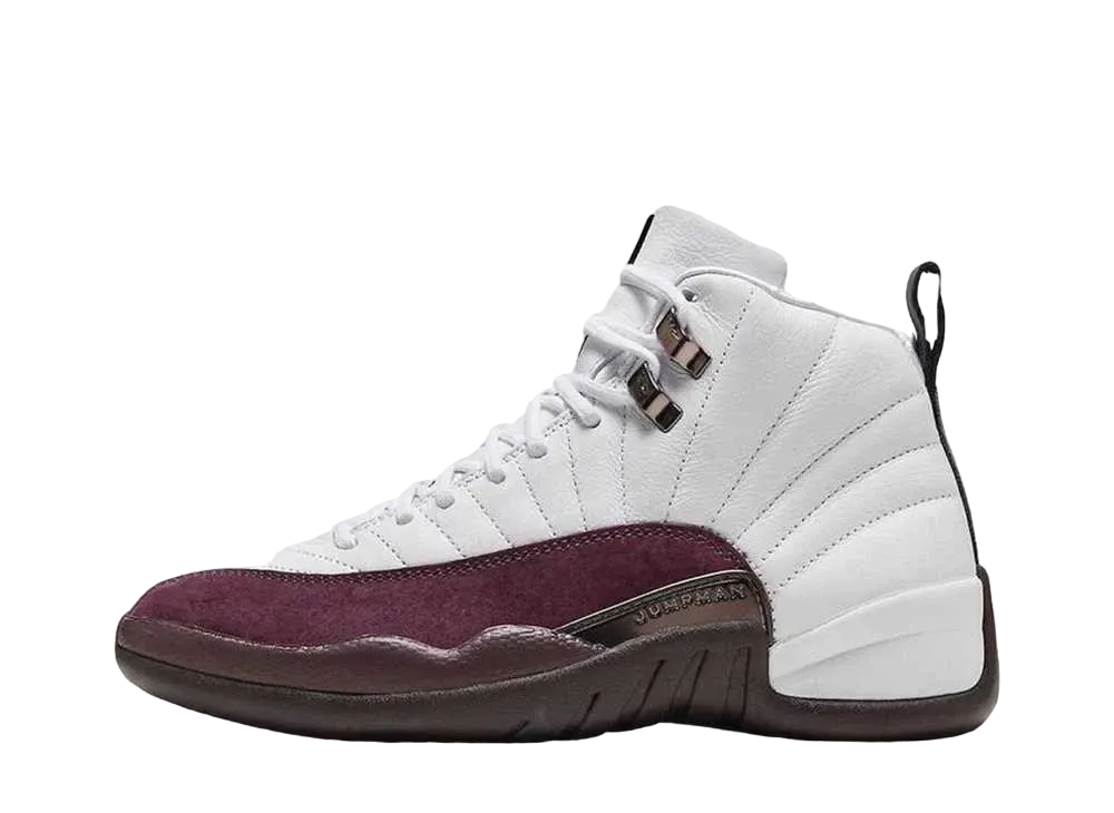 A Ma Maniere × Nike Women's Air Jordan 12 "White and Burgundy Crush"