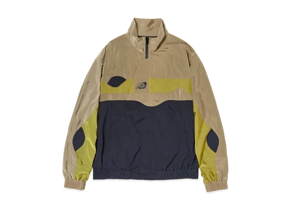 AURALEE x New Balance x TDS Nylon Chambray Jacket "Beige/Navy"