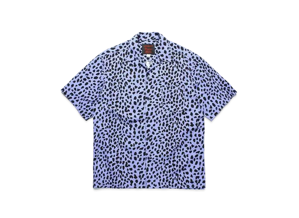 WACKO MARIA Gramicci / Leopard Open Collar Shirt "Purple"