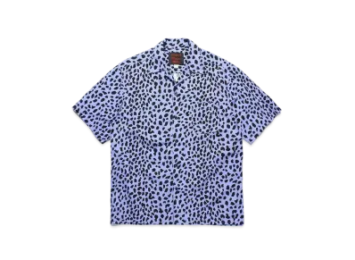WACKO MARIA Gramicci / Leopard Open Collar Shirt "Purple"