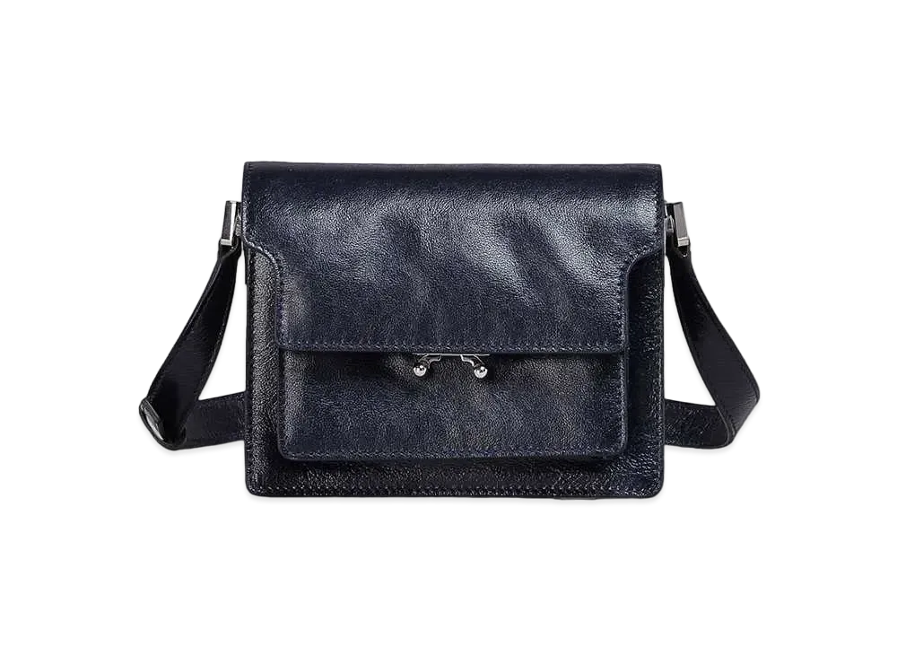 マルニ トランク ソフト レザー製 ミニショルダーバッグ 