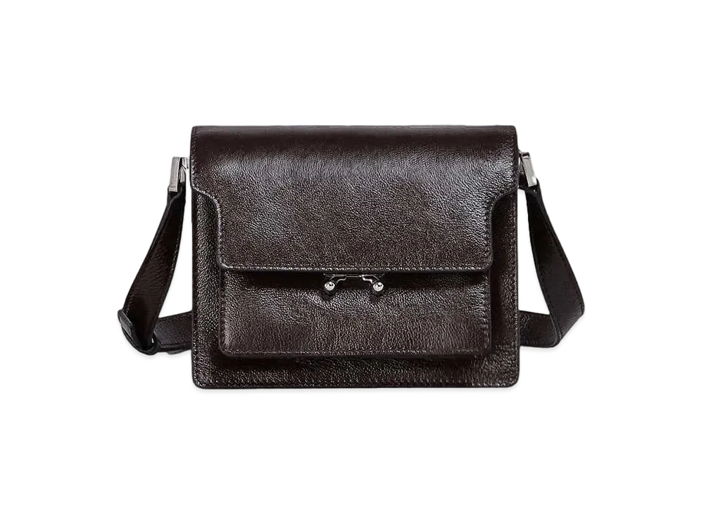 Marni Trunk Soft Mini Bag Leather "Black Earth"