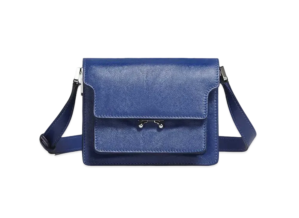 Marni Trunk Soft Mini Bag Leather "Cobalt"