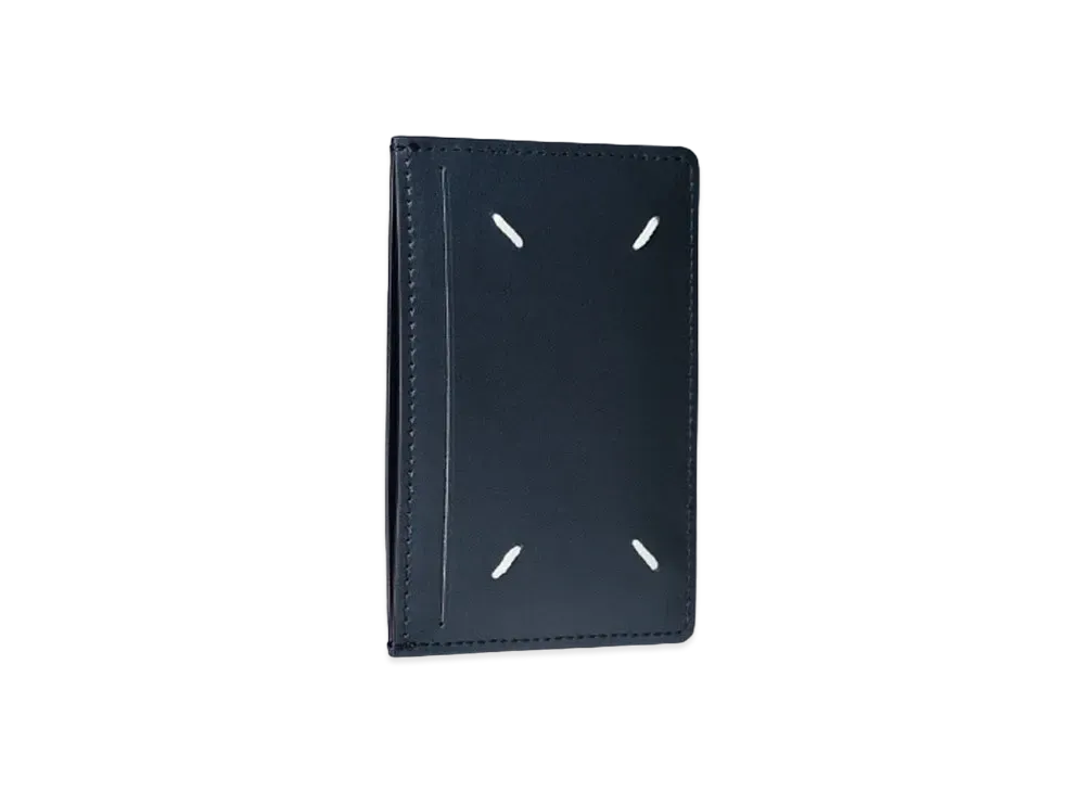 Maison Margiela Leather Small Cardholder "Slate Blue"