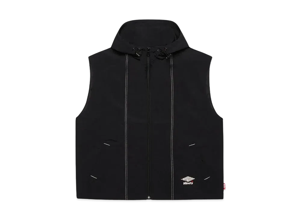 9090 Tech Hooded Vest "Black"