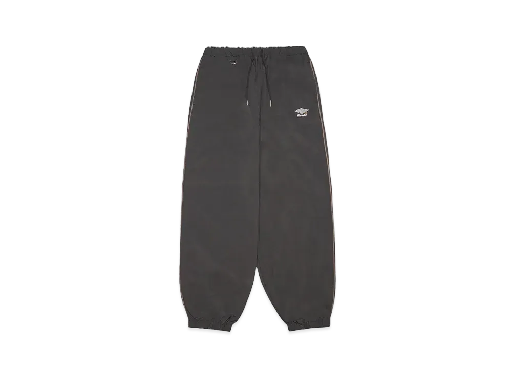 9090 Tech Nylon Track Pants "Charcoal Gray × Khaki"