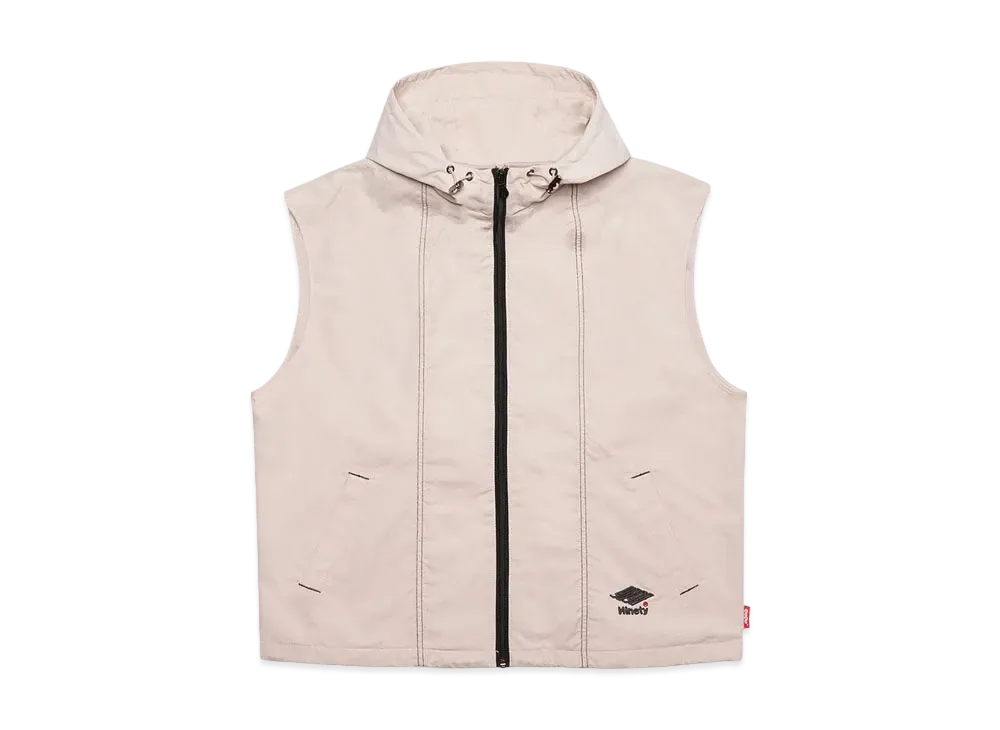 9090 Tech Hooded Vest "Off White"